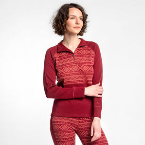 Safa punainen Astrid merinovillapoolo