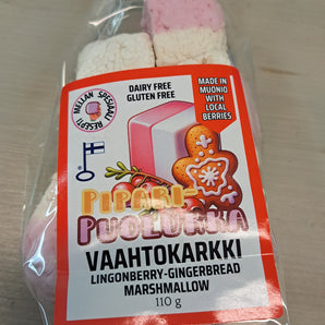 Inkan vaahtokarkit Joulu/Pipari-puolukka 110g