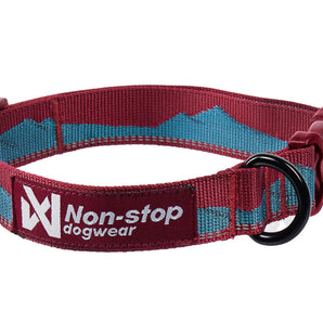Trail quest collar, unisex, teal/wine