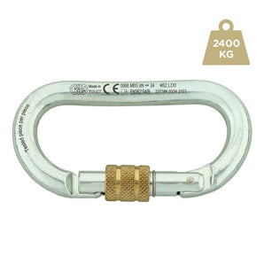 Kong Sulkurengas/Oval Steel Kong Classic Carabiner Snap – Screw Lock