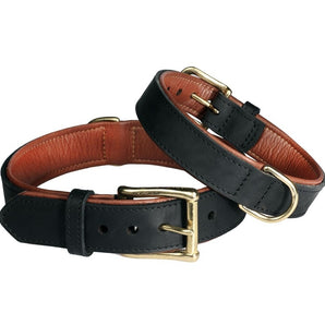 Pet First Fatty Leather Fatty leather collar with mount